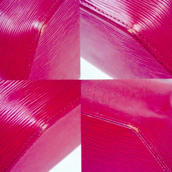 Authentic Louis Vuitton EPI Sac D’épaule Shoulder Bag Red Leather. - Picture 7 of 17